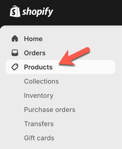 where to edit shopify products